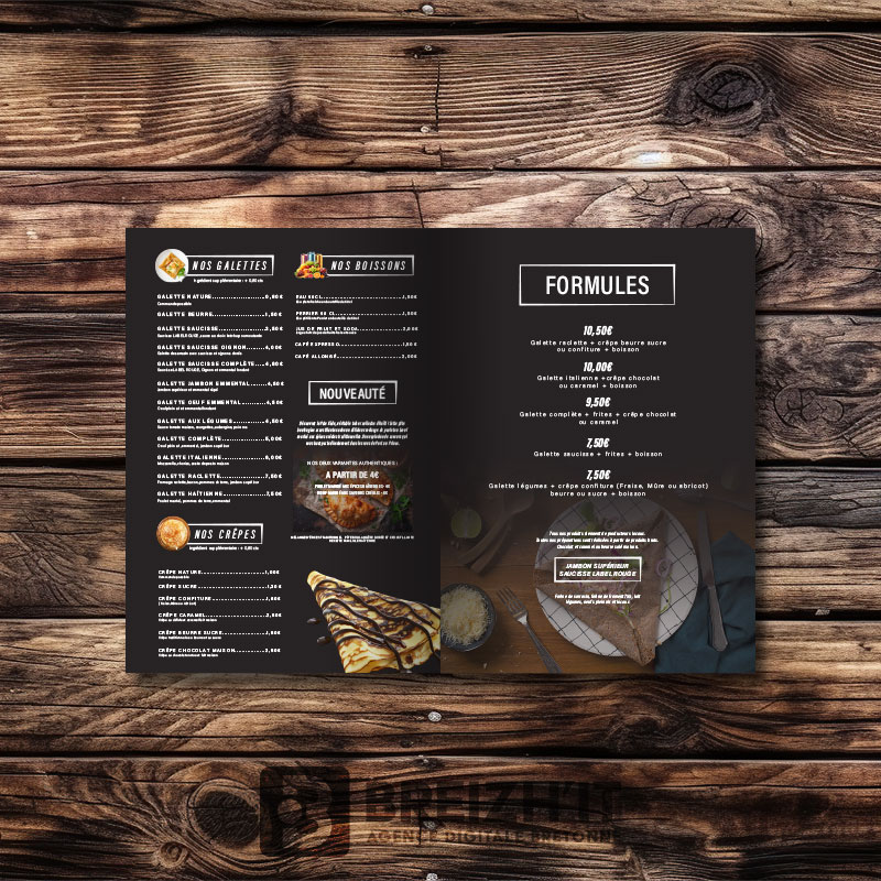 Carte restaurant GEM LA GALETTE